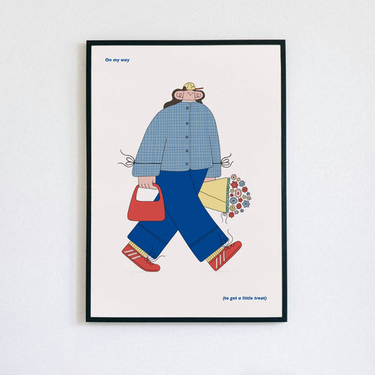 'On My Way To Get A Little Treat' Art Print