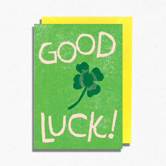Good Luck Clover Greeting Card