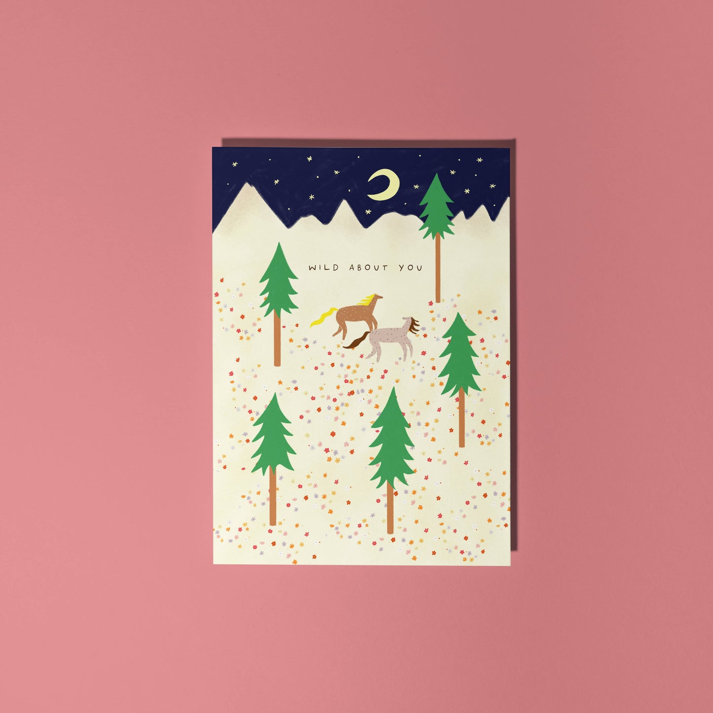 Wild About You Horse Greeting Card