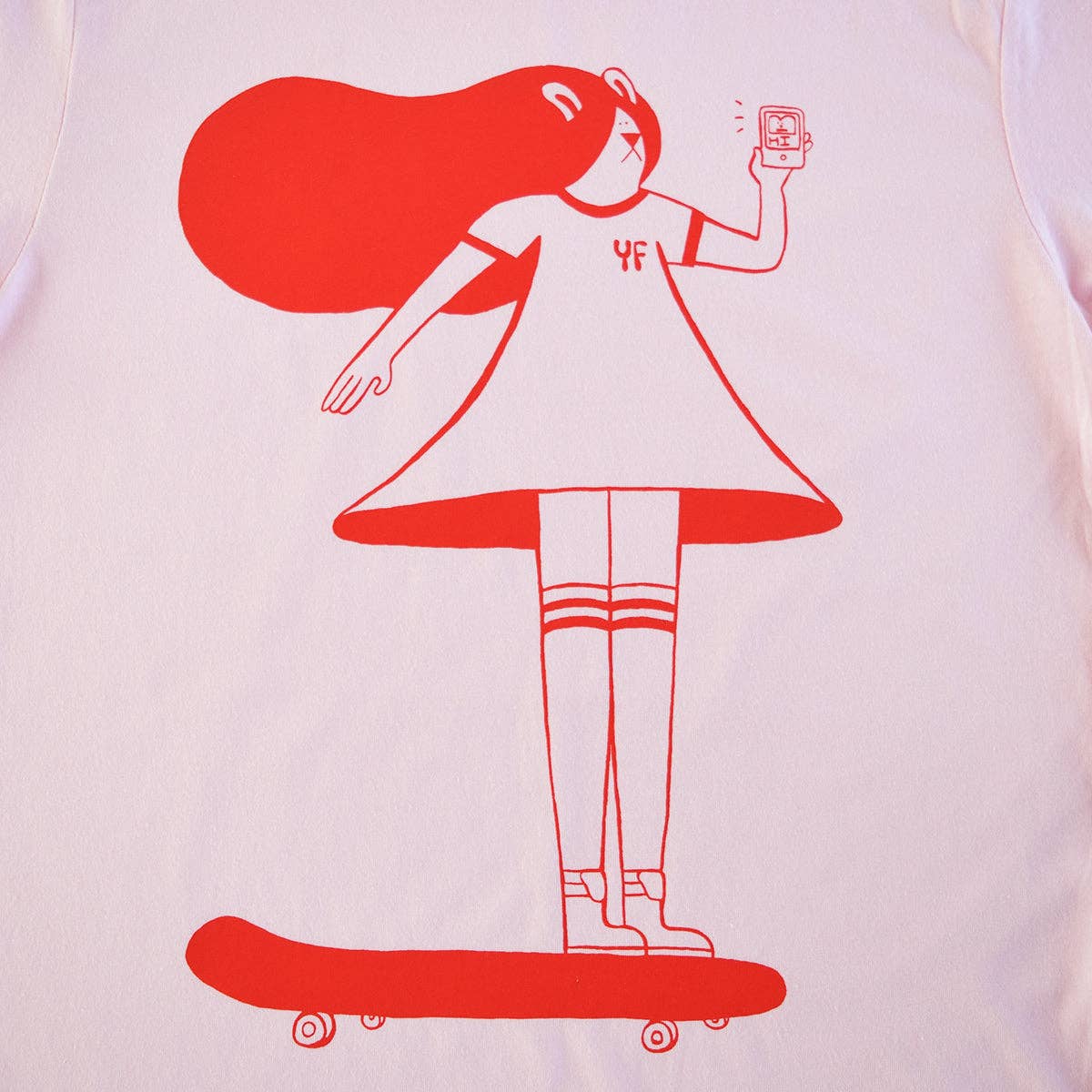 YUK FUN Skating is Life Screen Printed T-shirt