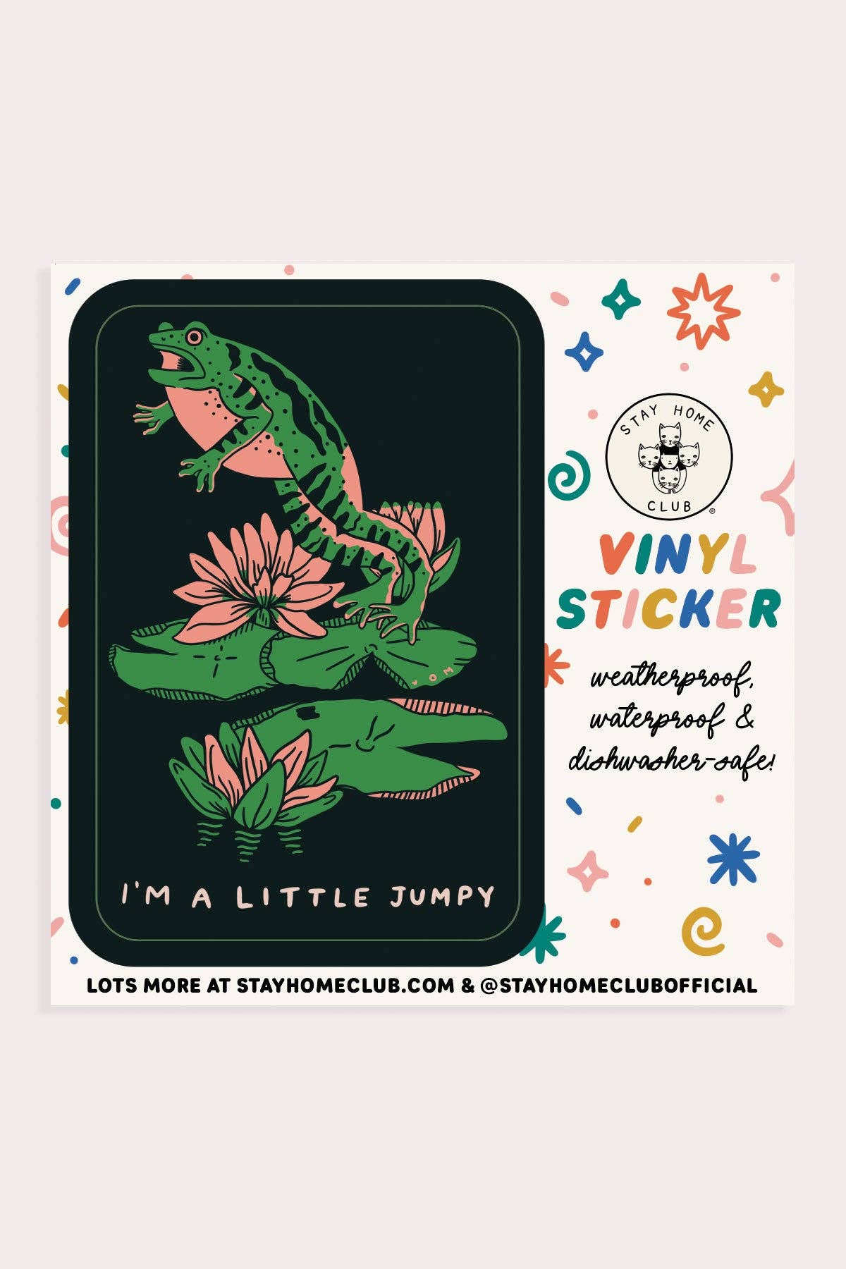 Jumpy Vinyl Sticker by Stay Home Club