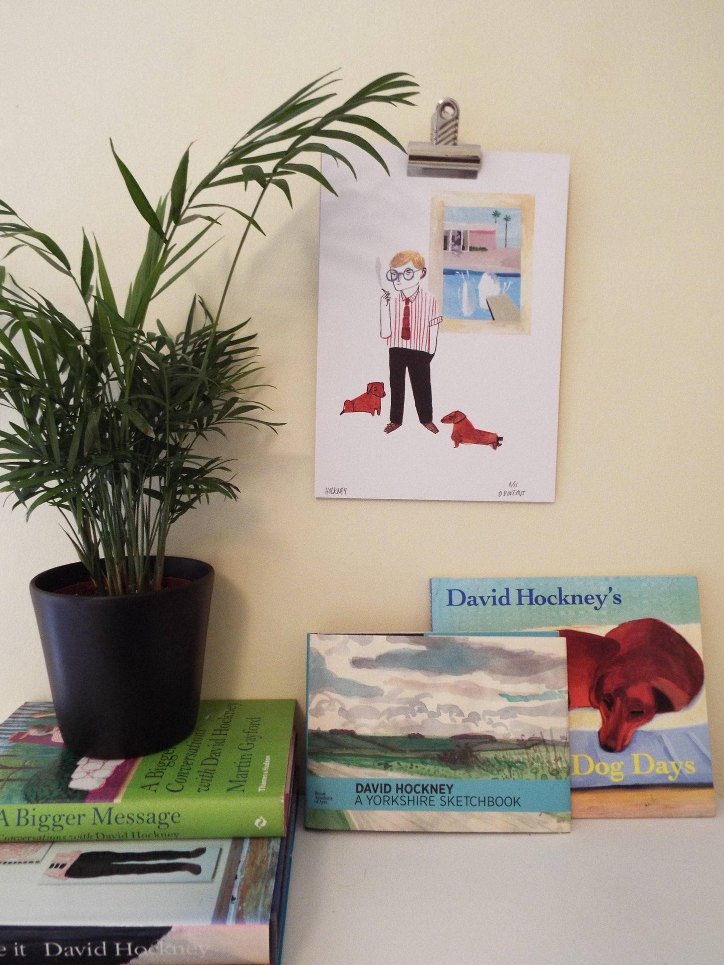 David Hockney by Dick Vincent - A4 Print