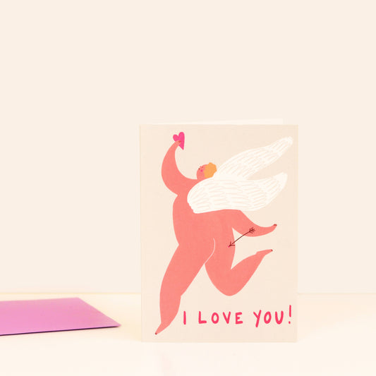 I Love You Cupid Greeting Card