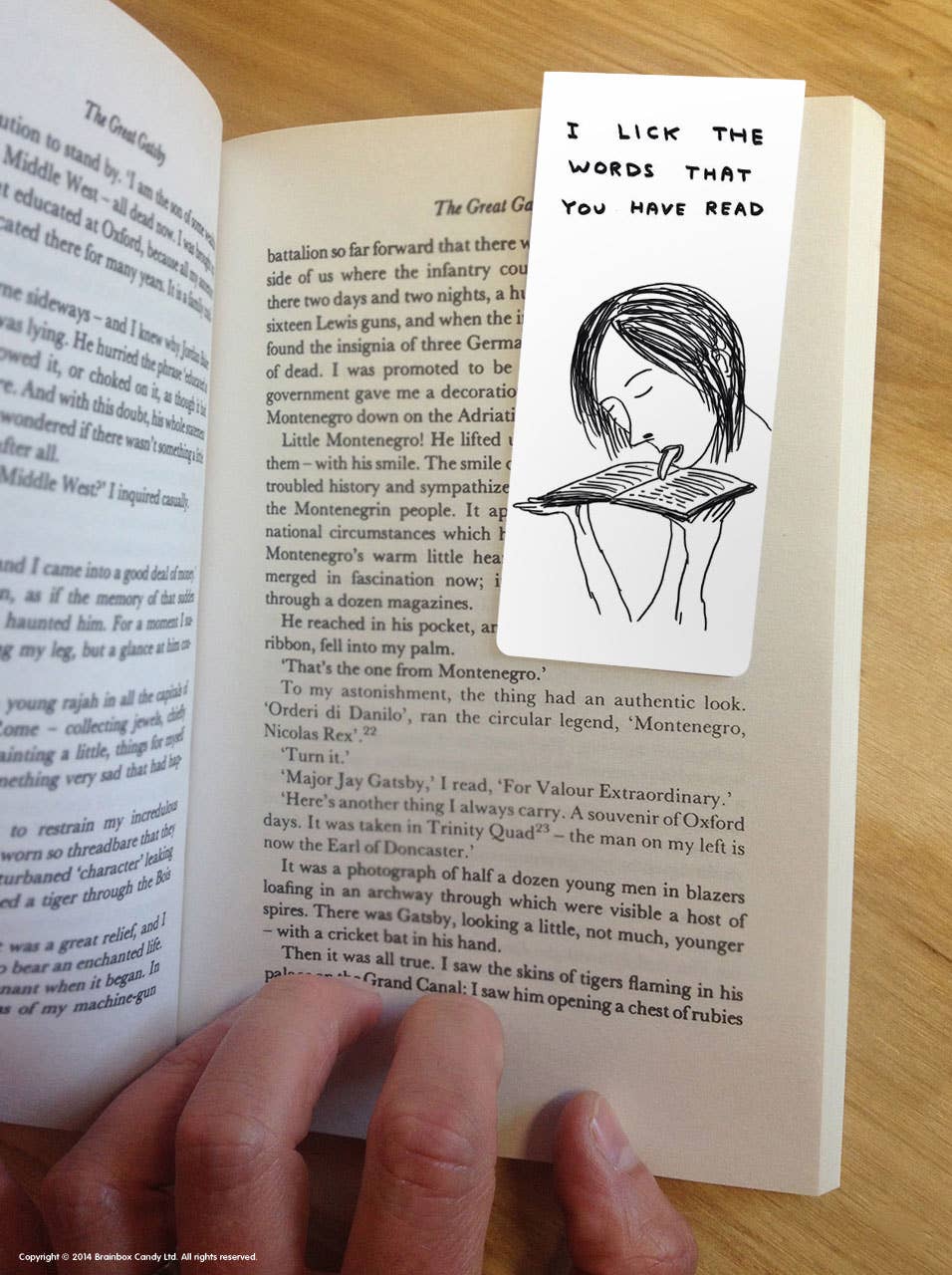 Lick The Words David Shrigley Magnetic Bookmark