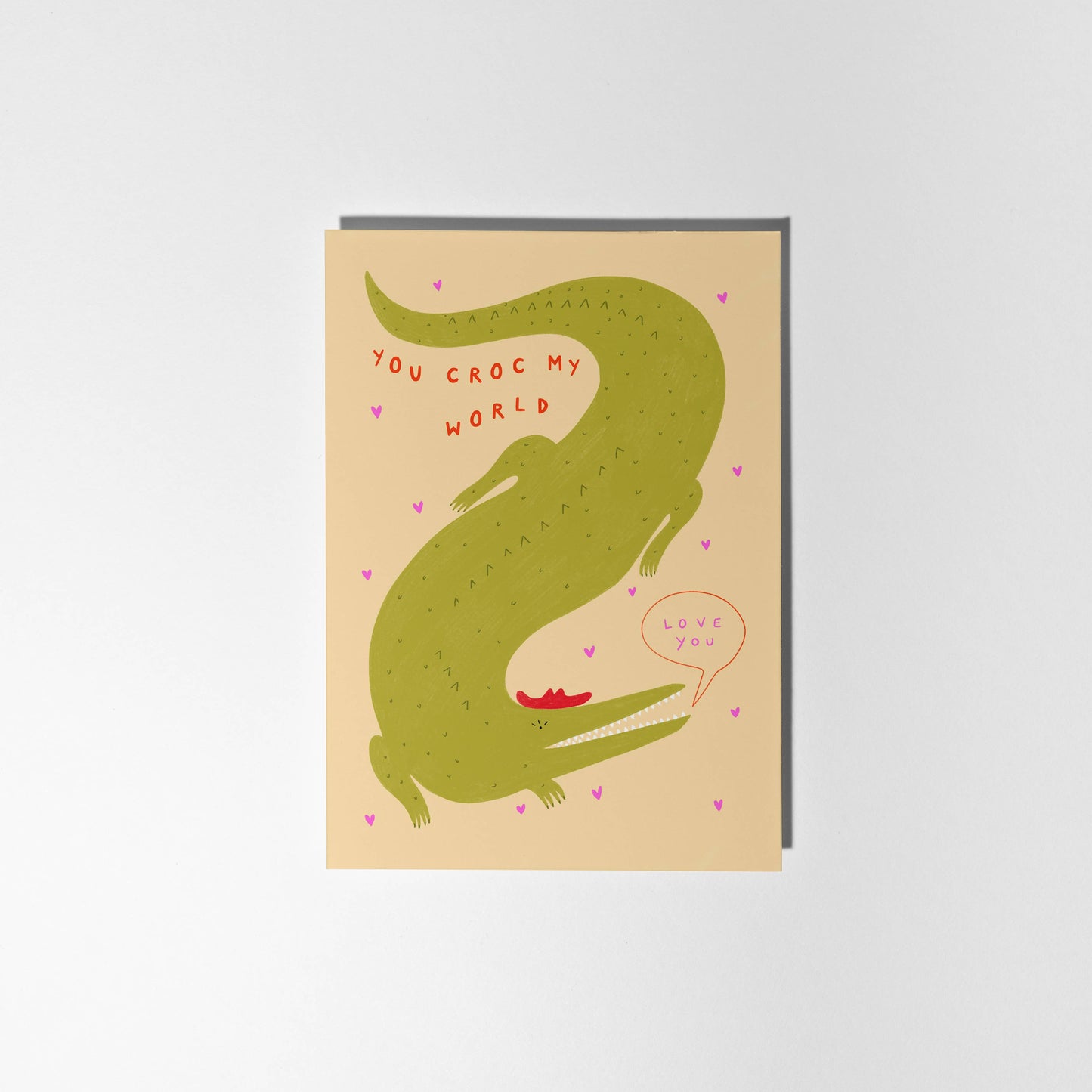 You Croc My World Love Greeting Card
