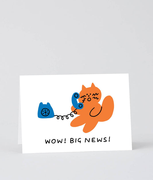 Wow! Big News Greetings Card