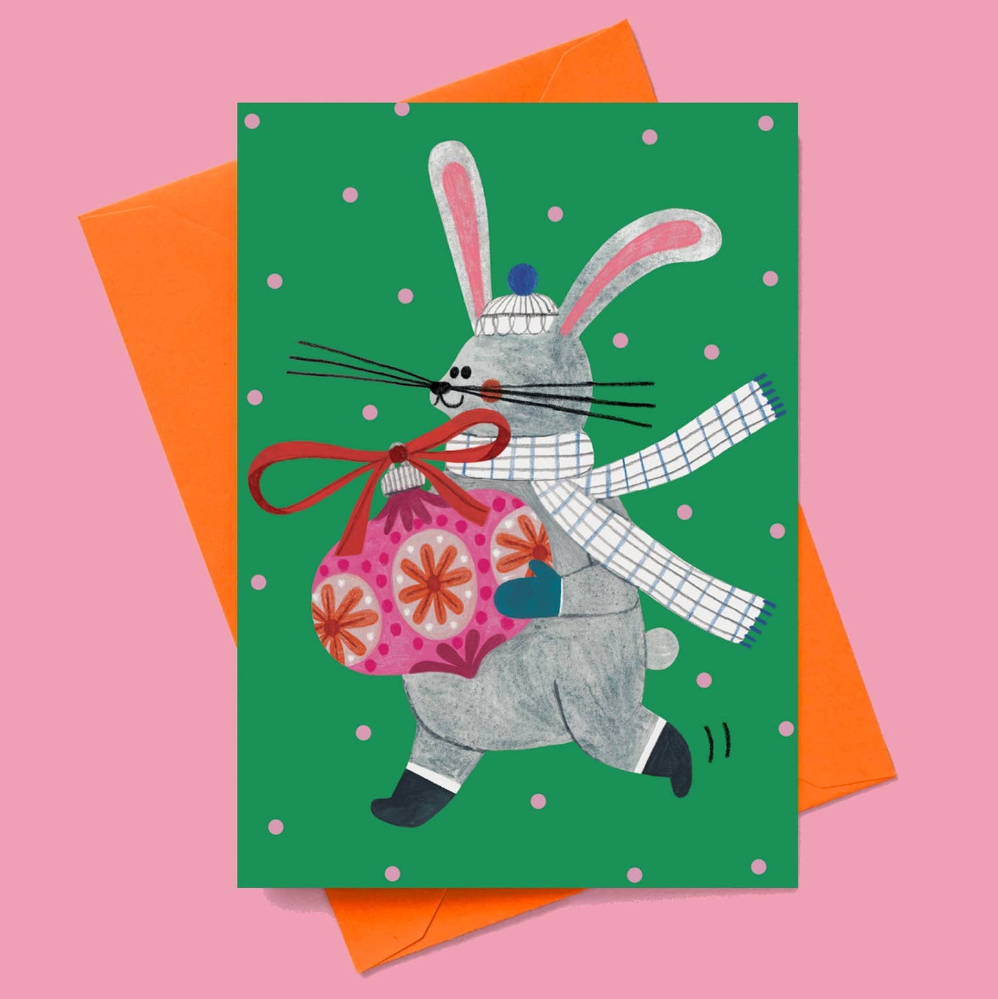 CHRISTMAS BUNNY card