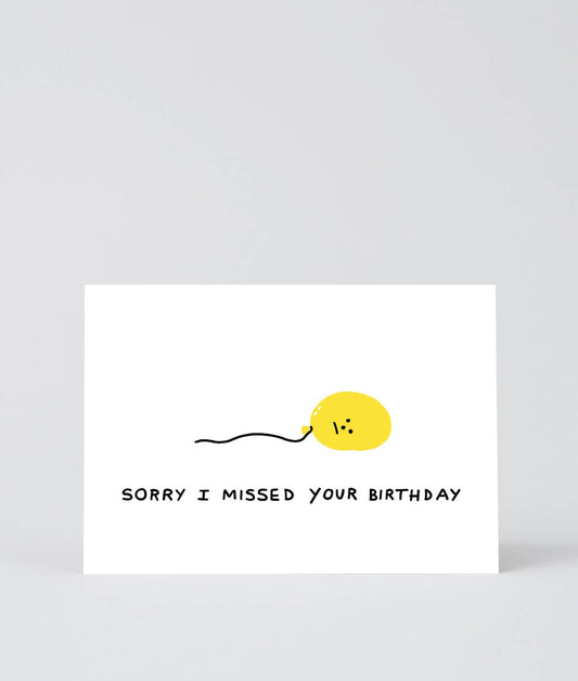 ‘Sorry I Missed’ Greetings Card