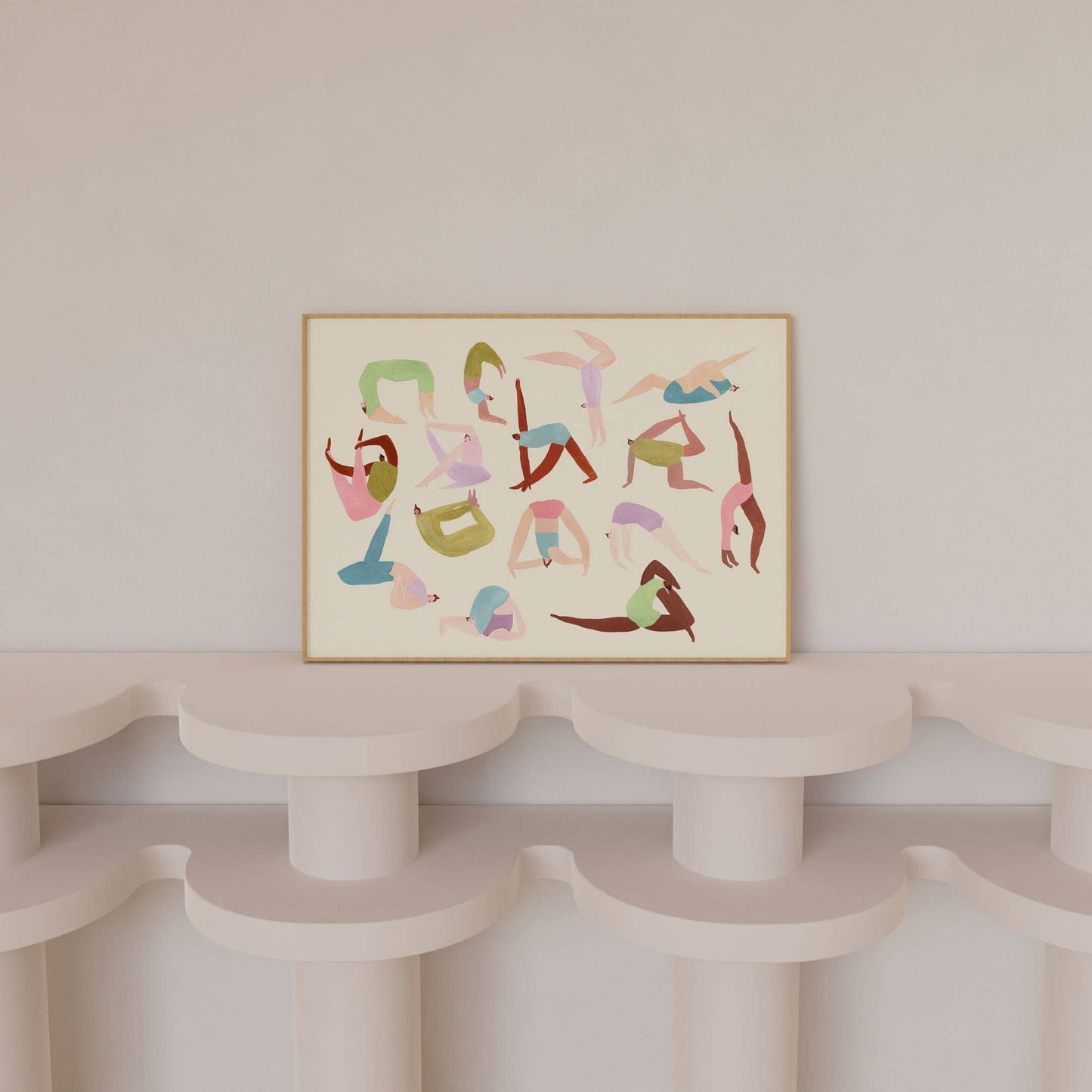 Yoga Ladies Art Print | Mindfulness Wall Art | Boho | Poses