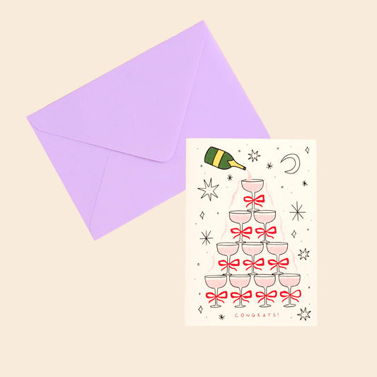 Champagne Congratulations Greeting Card