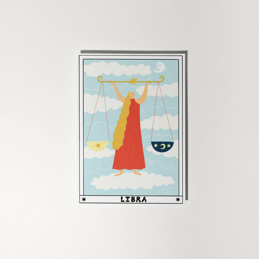 Tarot Libra Birthday Card | Horoscope | Zodiac Birthday