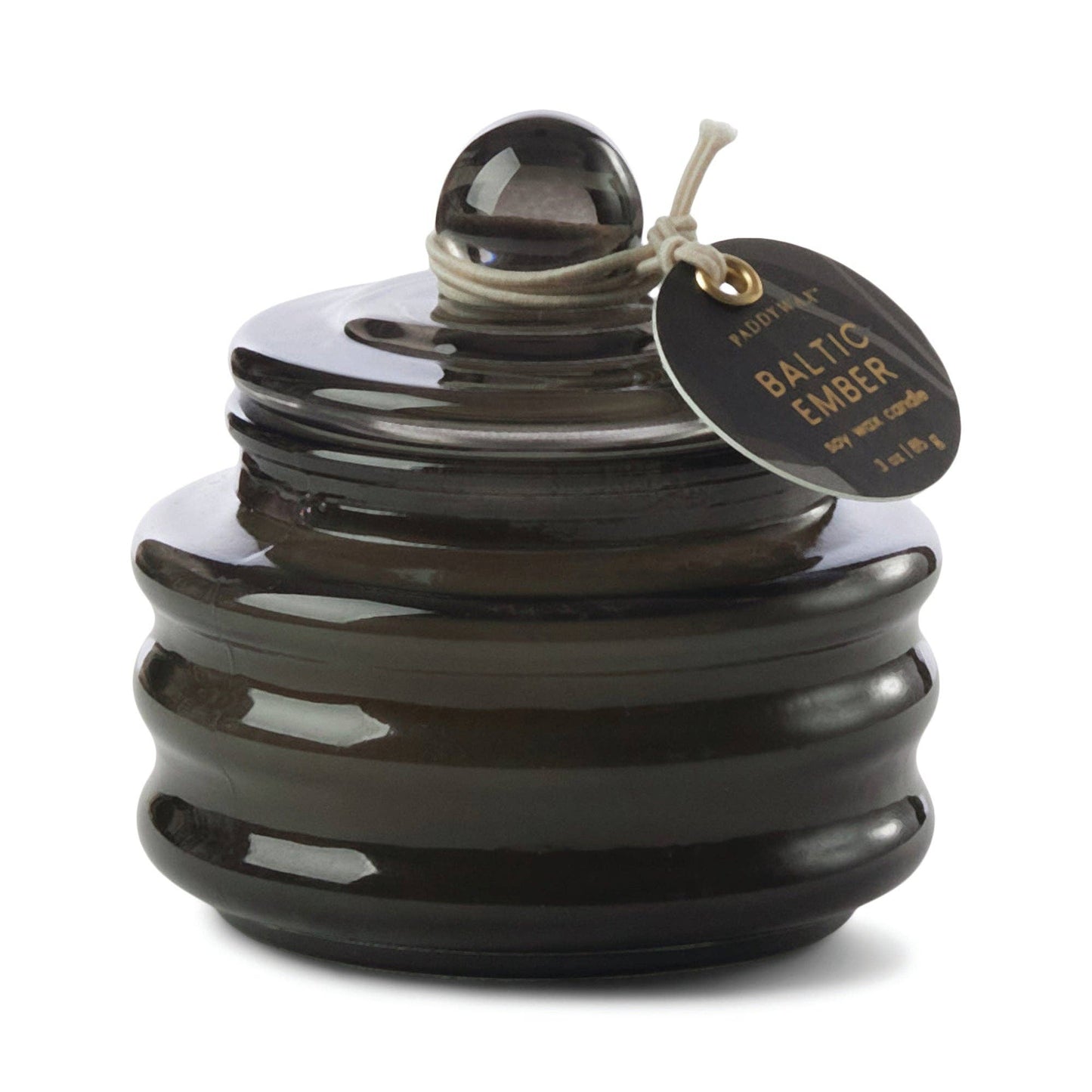 Baltic Ember / Beam Glass Candle - Black