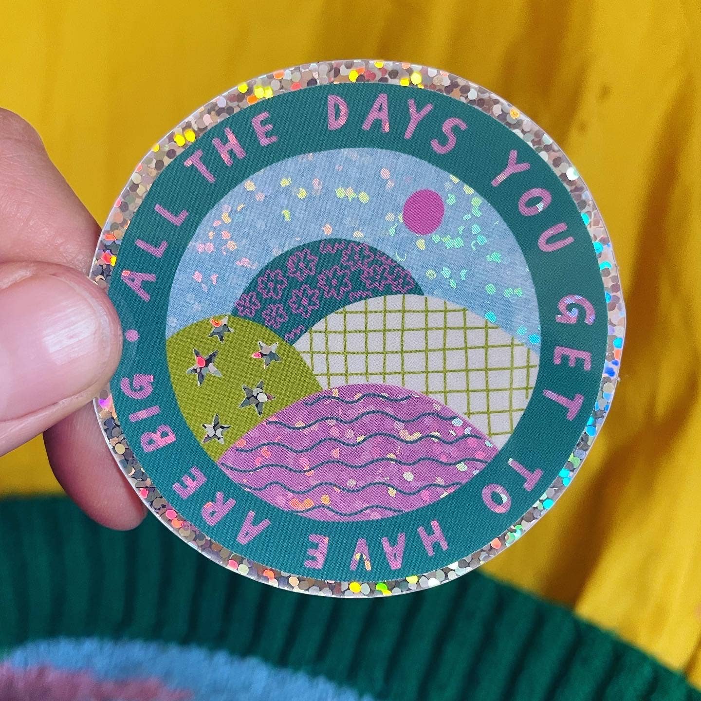 All the Days Glitter Vinyl Sticker