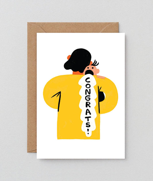 Congrats Baby Barf Greetings Card