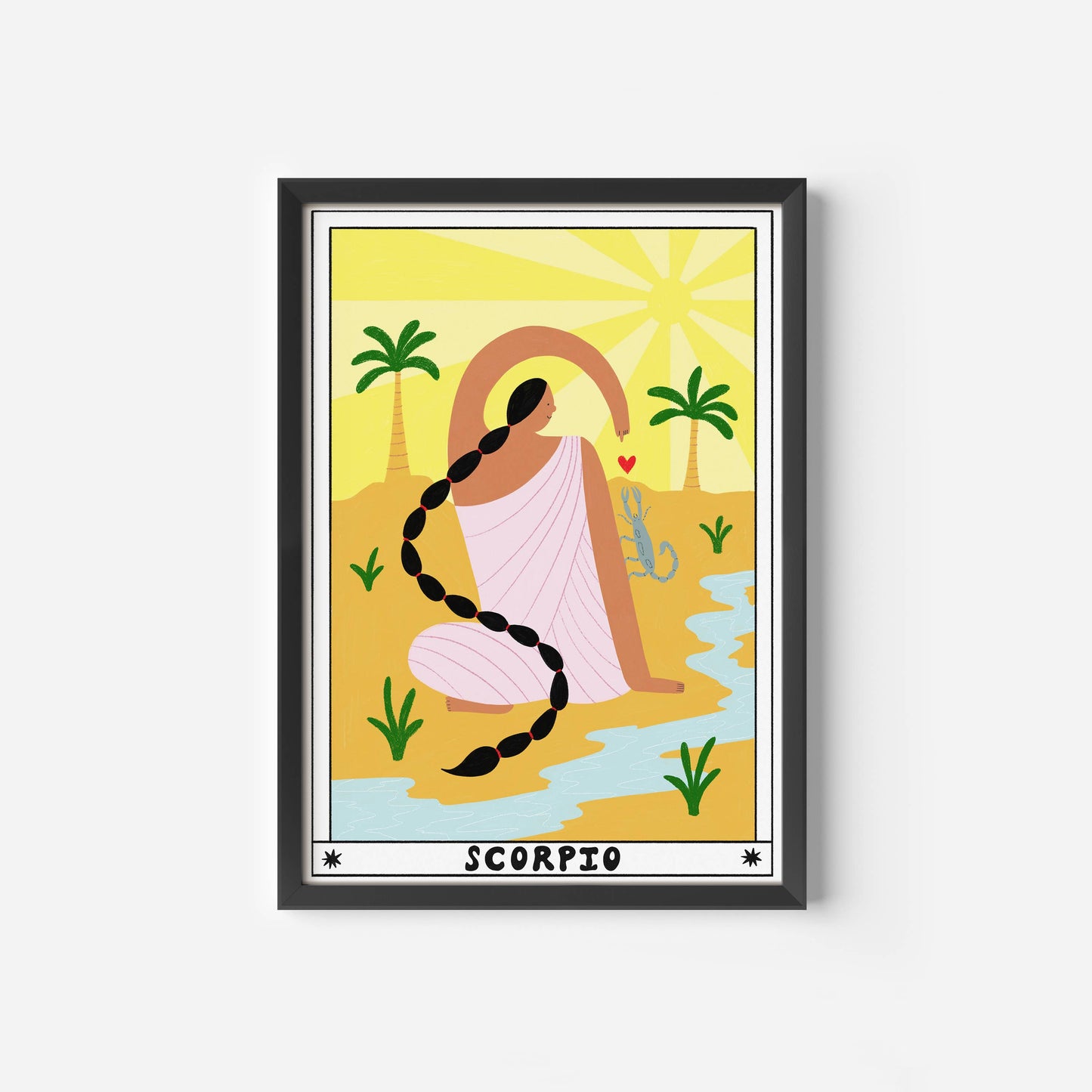 Tarot Scorpio Horoscope A4 Art Print