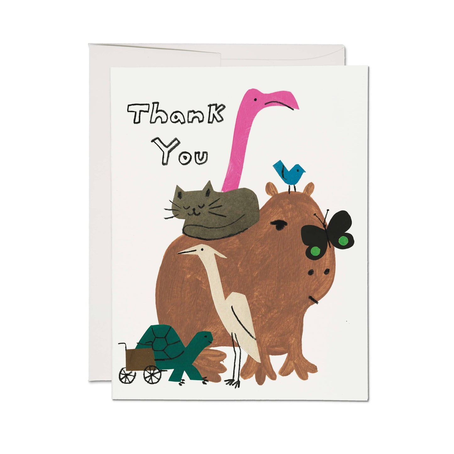 Thank You Capybara Friend Greeting Card