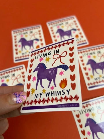 Living In My Whimsy Sticker
