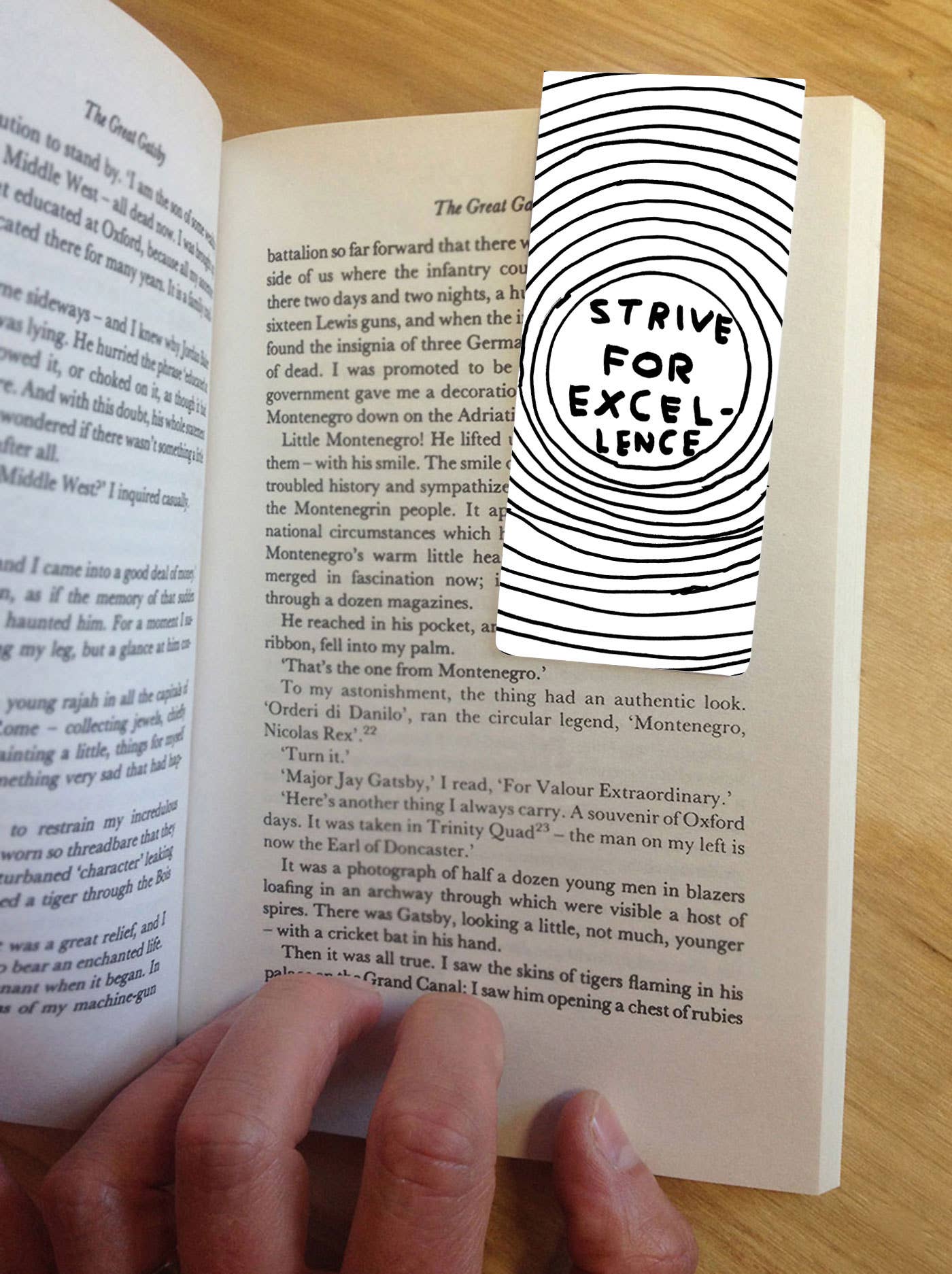 Strive For Excellence David Shrigley Magnetic Bookmark