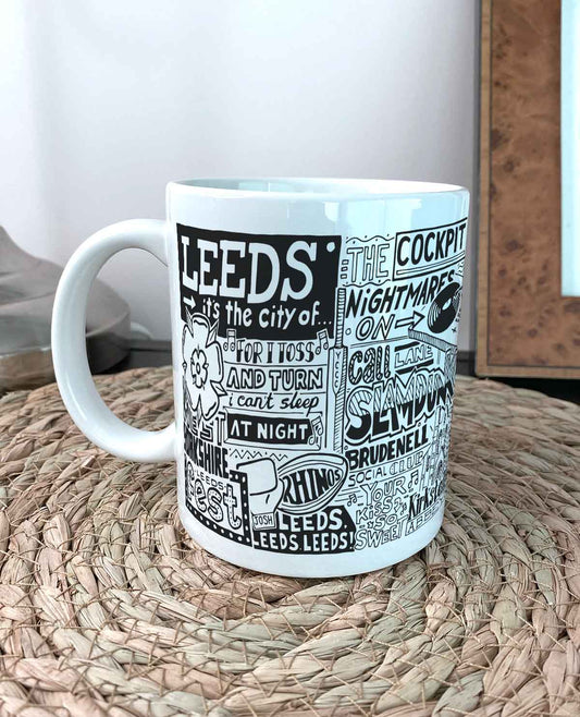 Leeds Landmarks Illustration Mug
