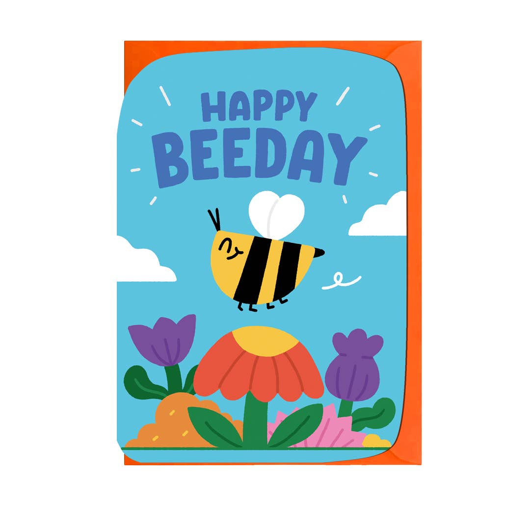 Happy Beeday greeting Card