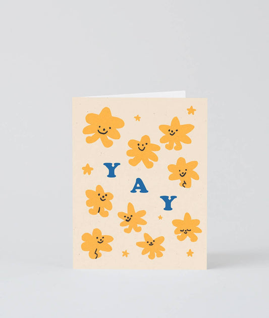 Yay Stars Birthday Greetings Card