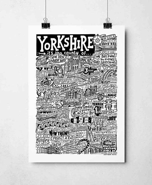 Yorkshire Landmarks It's The Place Of Art Print