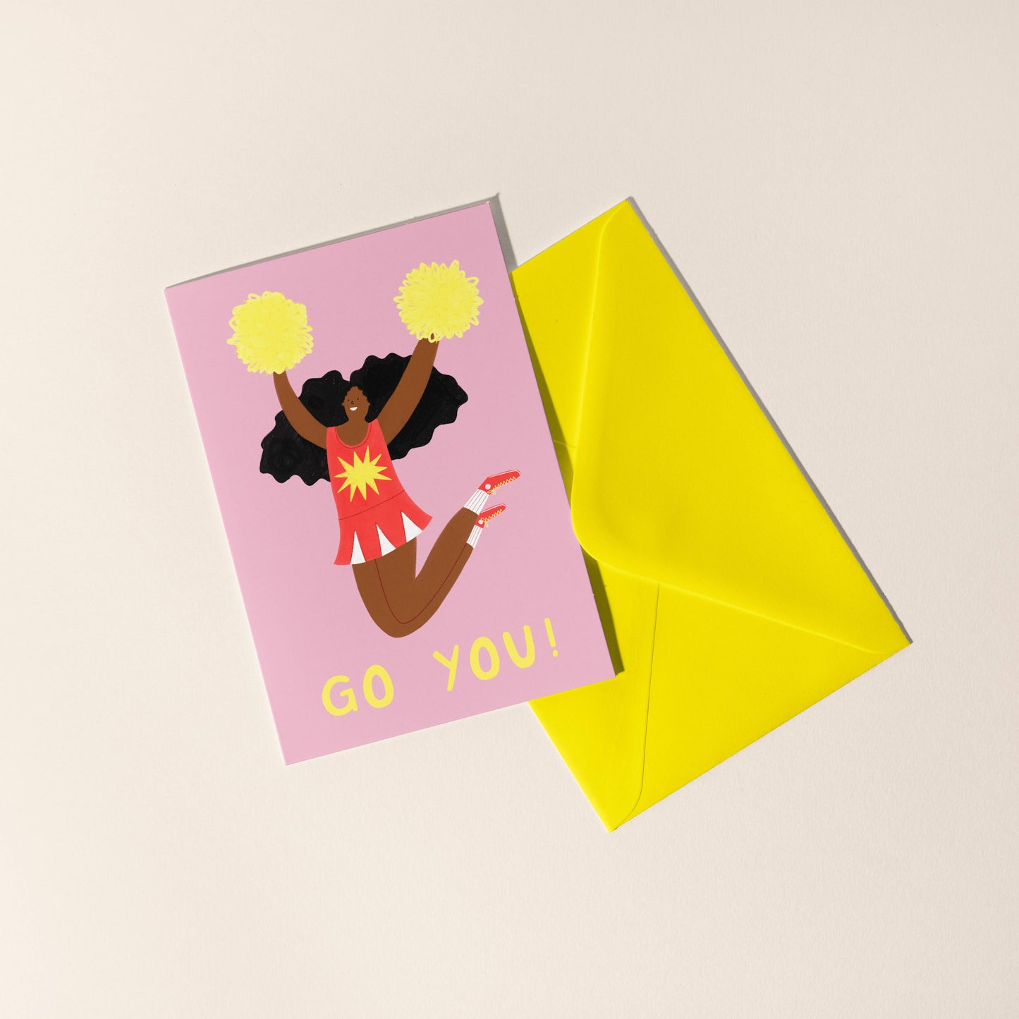 Go You! Cheerleader Greeting Card