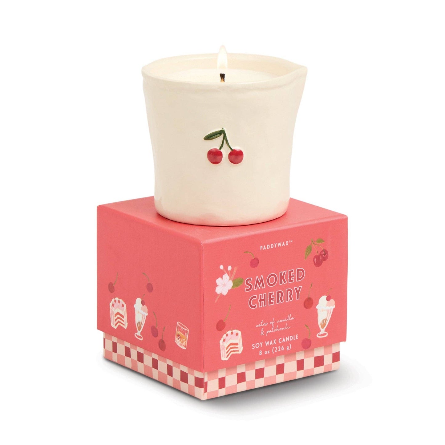 Bistro Cherry Ceramic Candle - Smoked Cherry