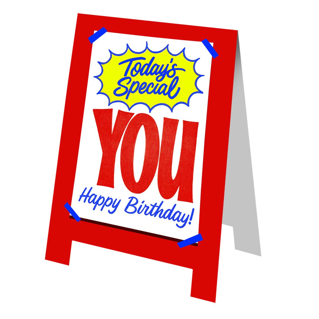 Today's Special- Happy Birthday Greeting Card
