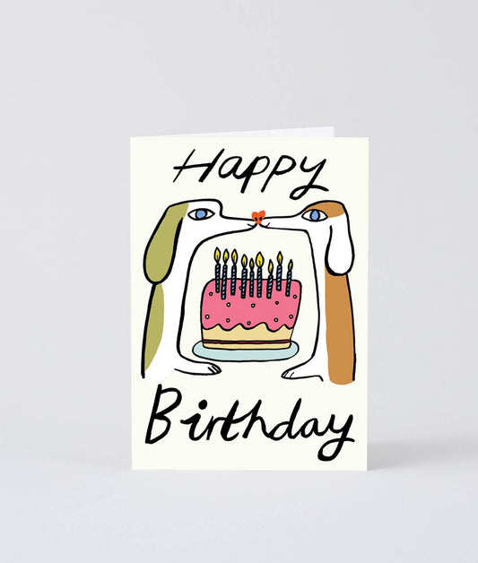 Happy Birthday Dogs Greetings Card