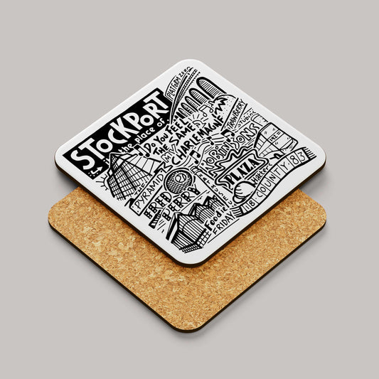 Stockport Landmarks Square Coaster
