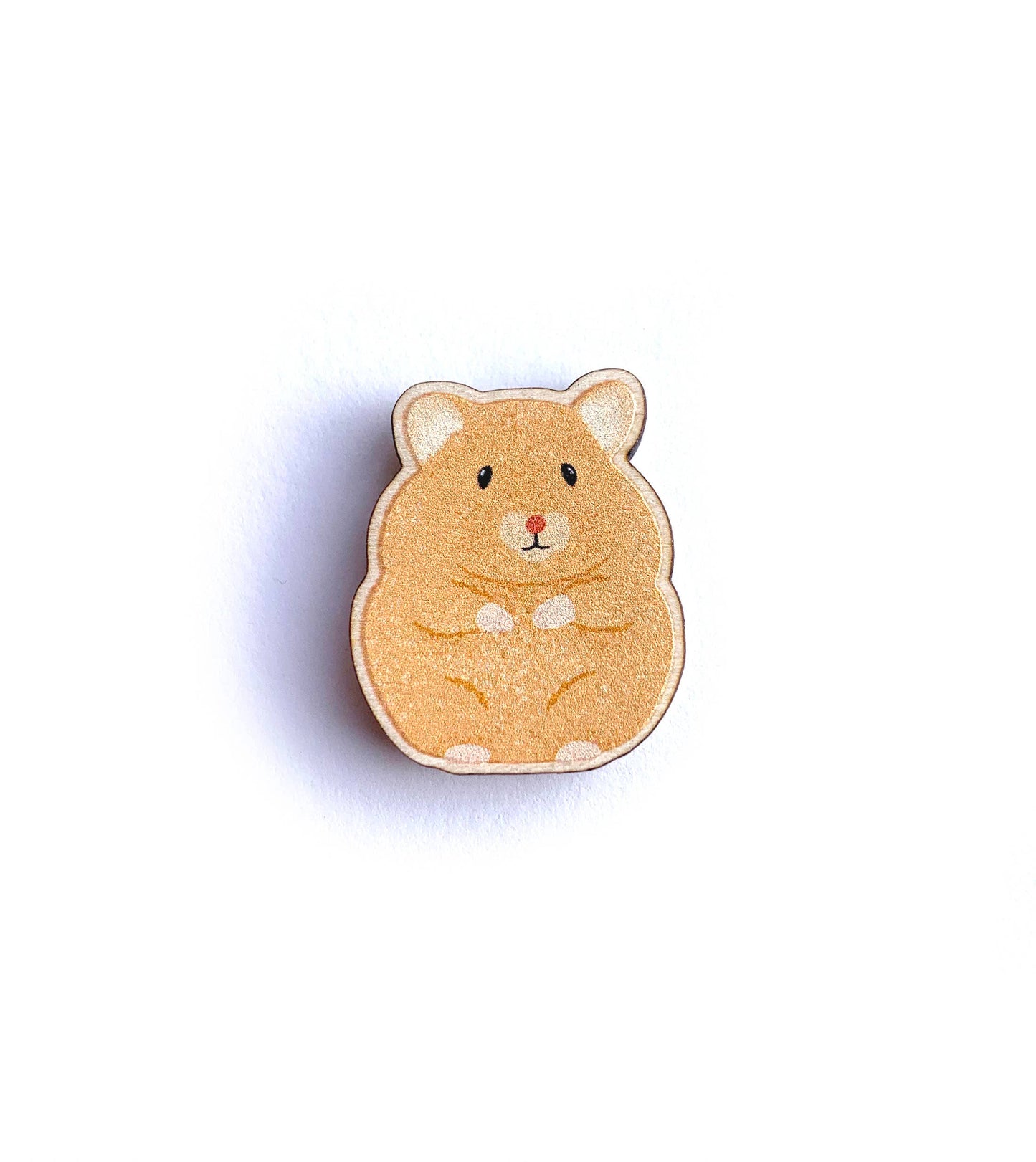 Hamster Wooden Pin - Responsibly Sourced