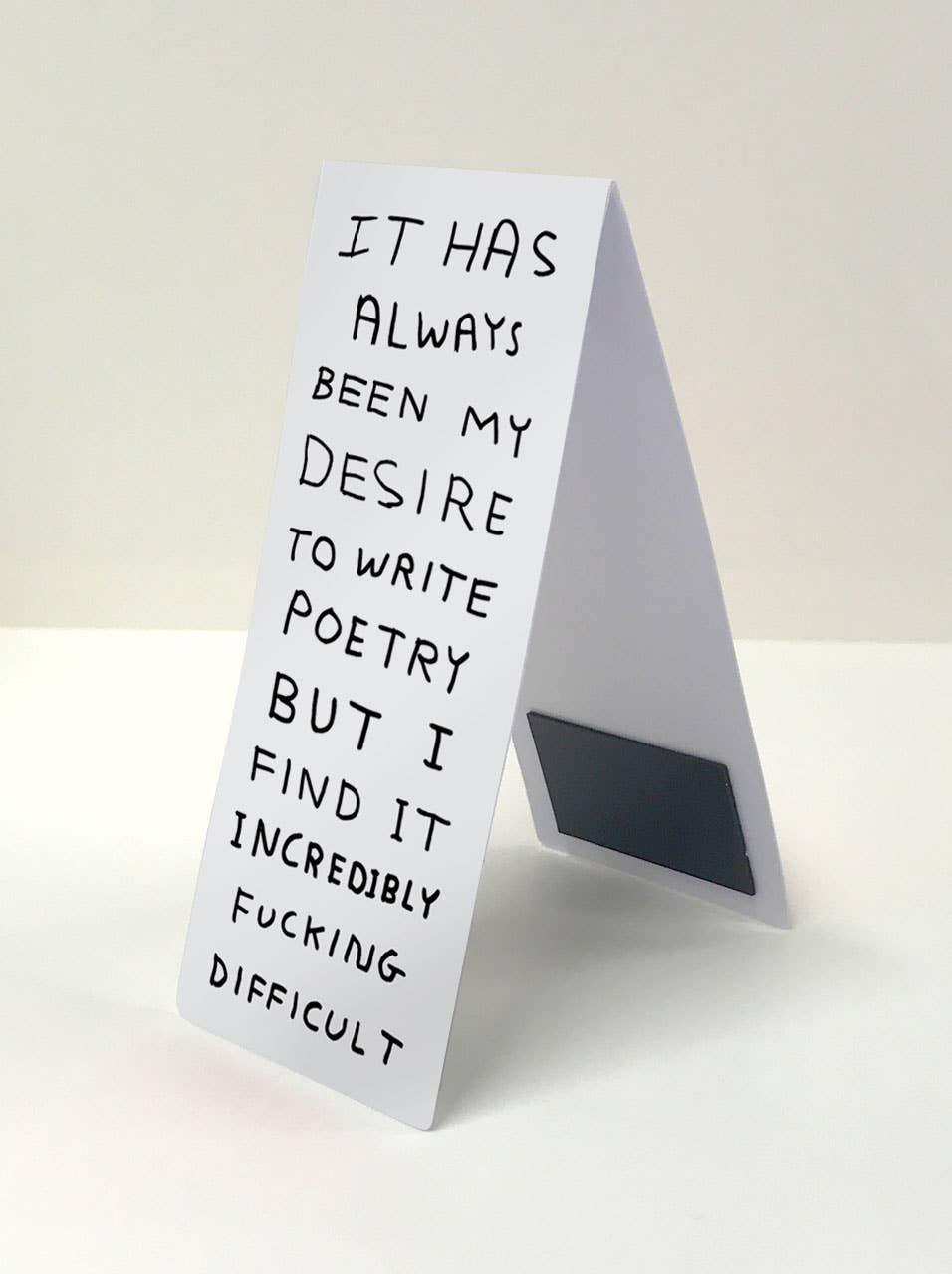 Write Poetry Naughty David Shrigley Magnetic Bookmark