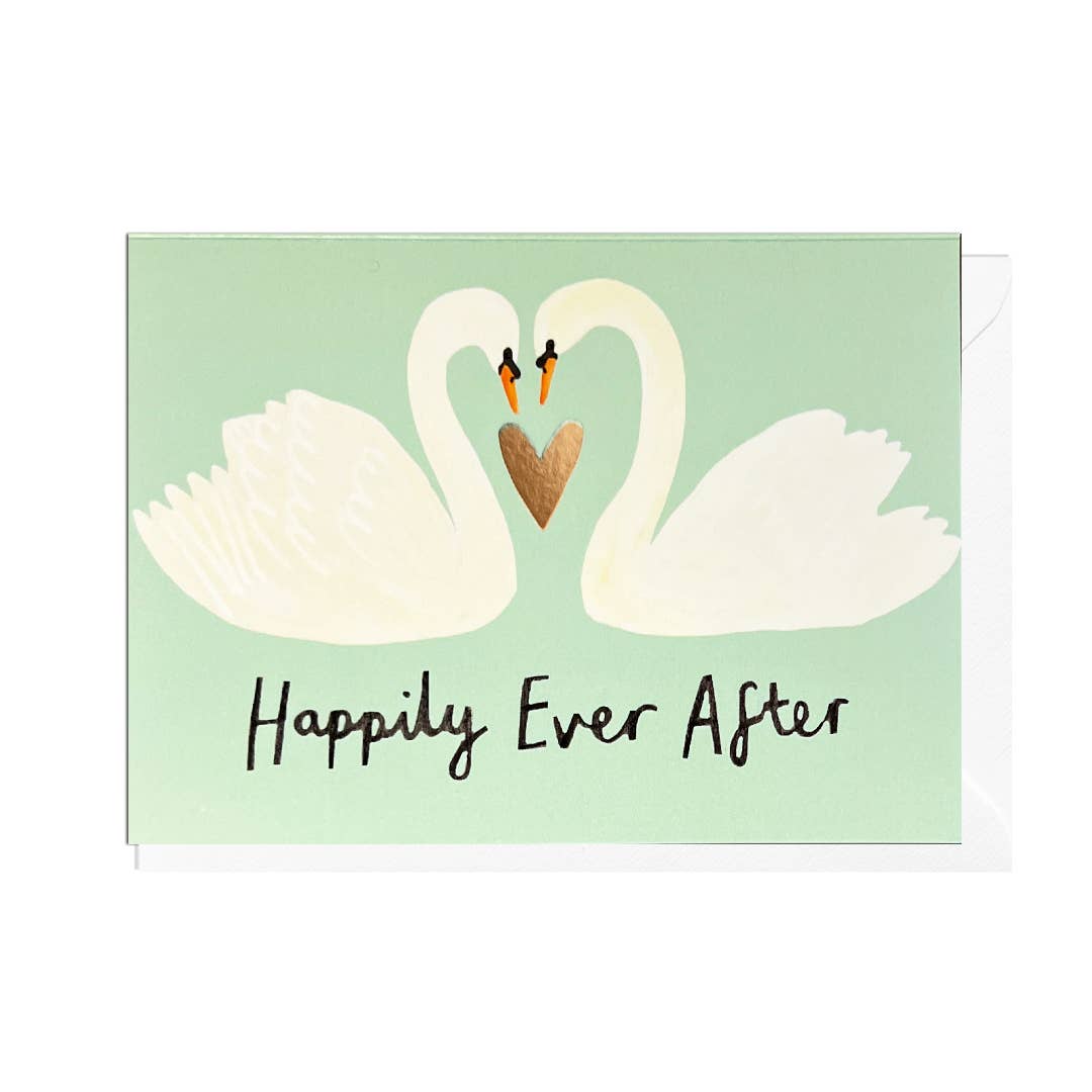 HAPPILY EVER AFTER SWANS - FOIL Card