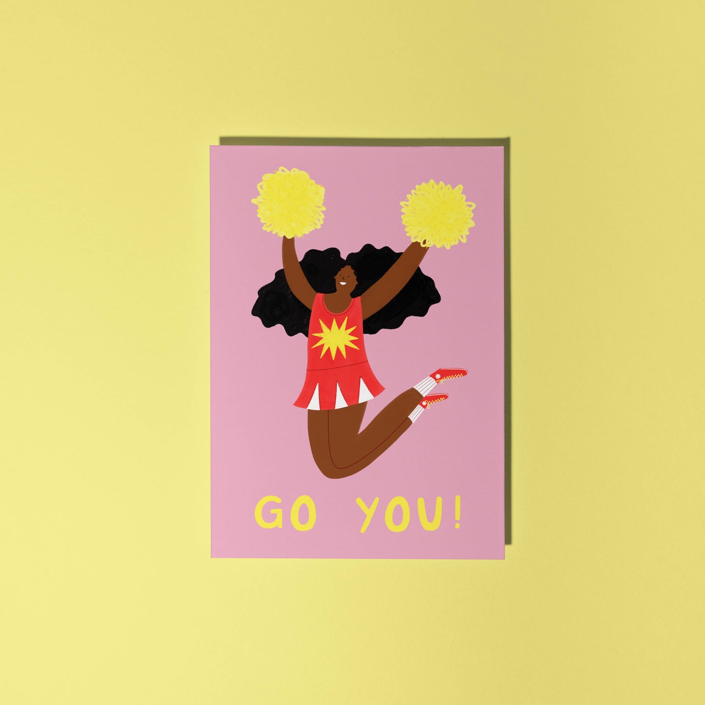 Go You! Cheerleader Greeting Card