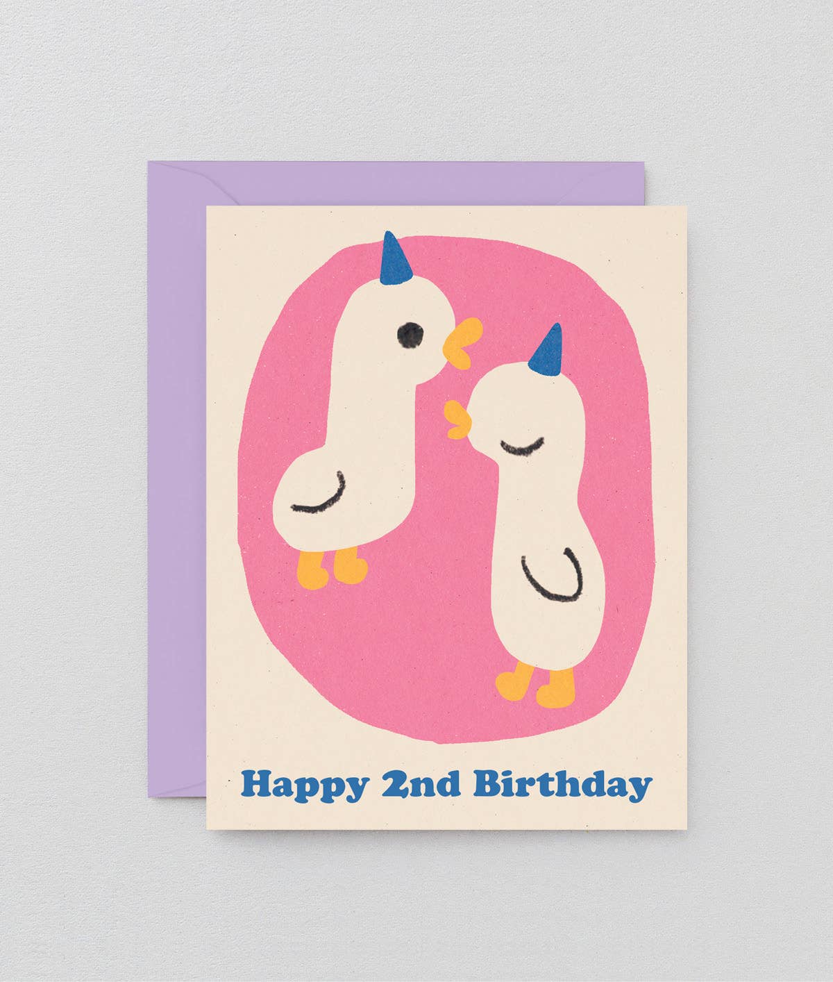 Happy 2nd Birthday Duck Greetings Card