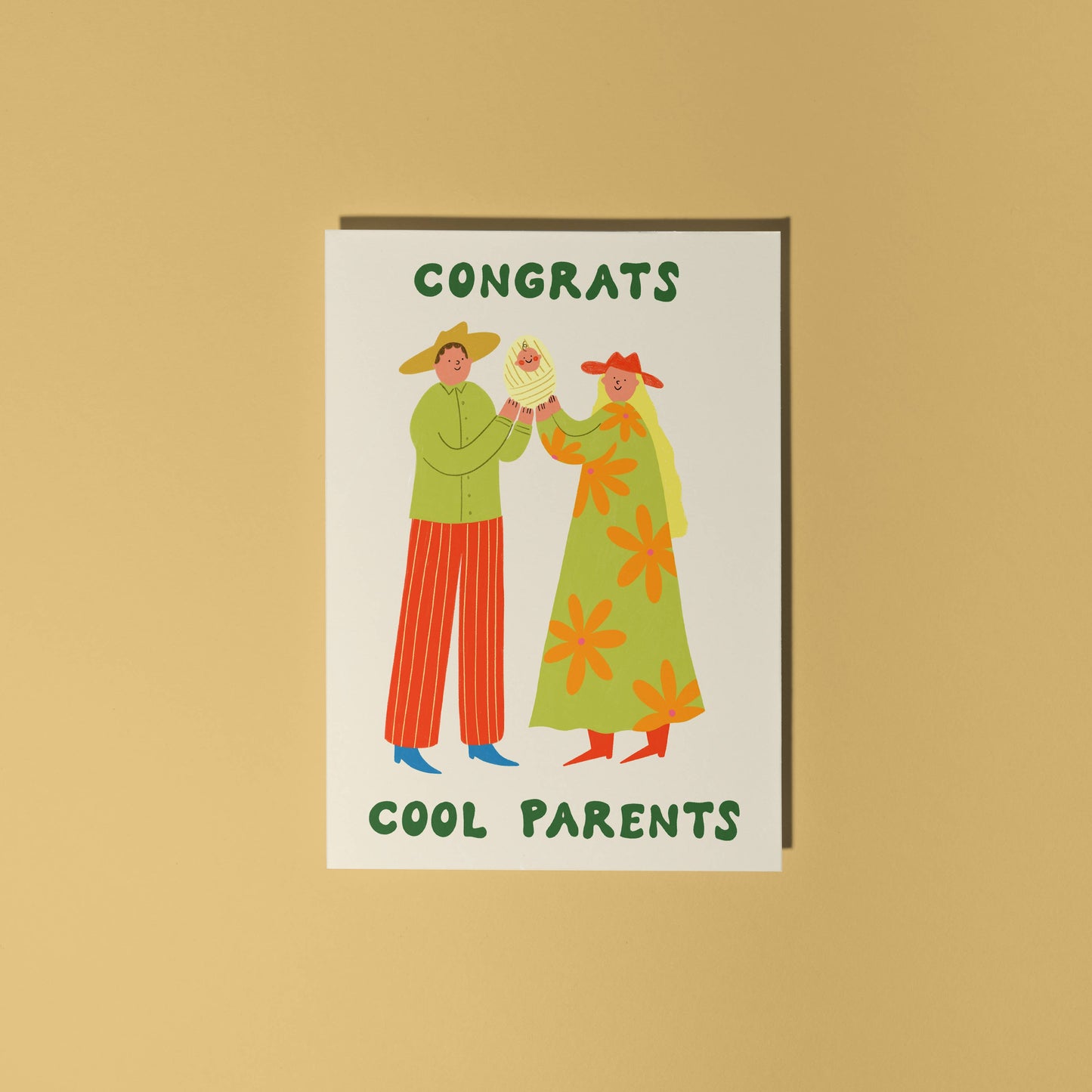 Cool Parents New Baby Card | Unisex Baby Card | Congrats