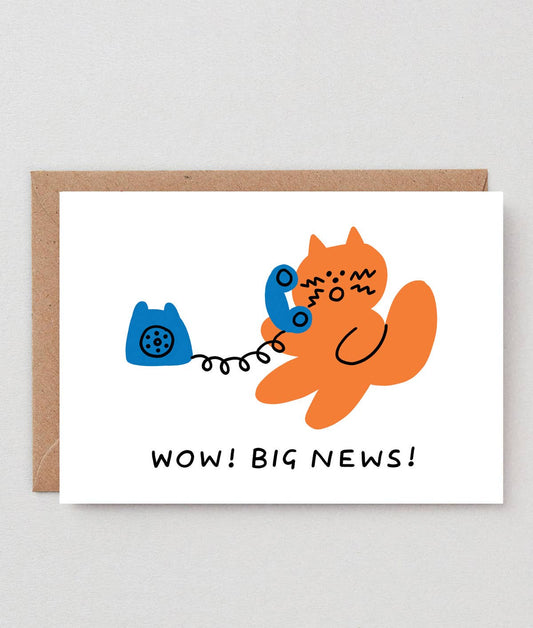 Wow! Big News Greetings Card