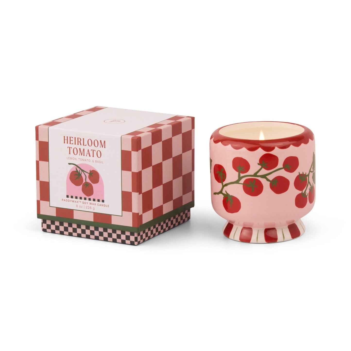 A Dopo Tomato Vine Ceramic Candle - Heirloom Tomato