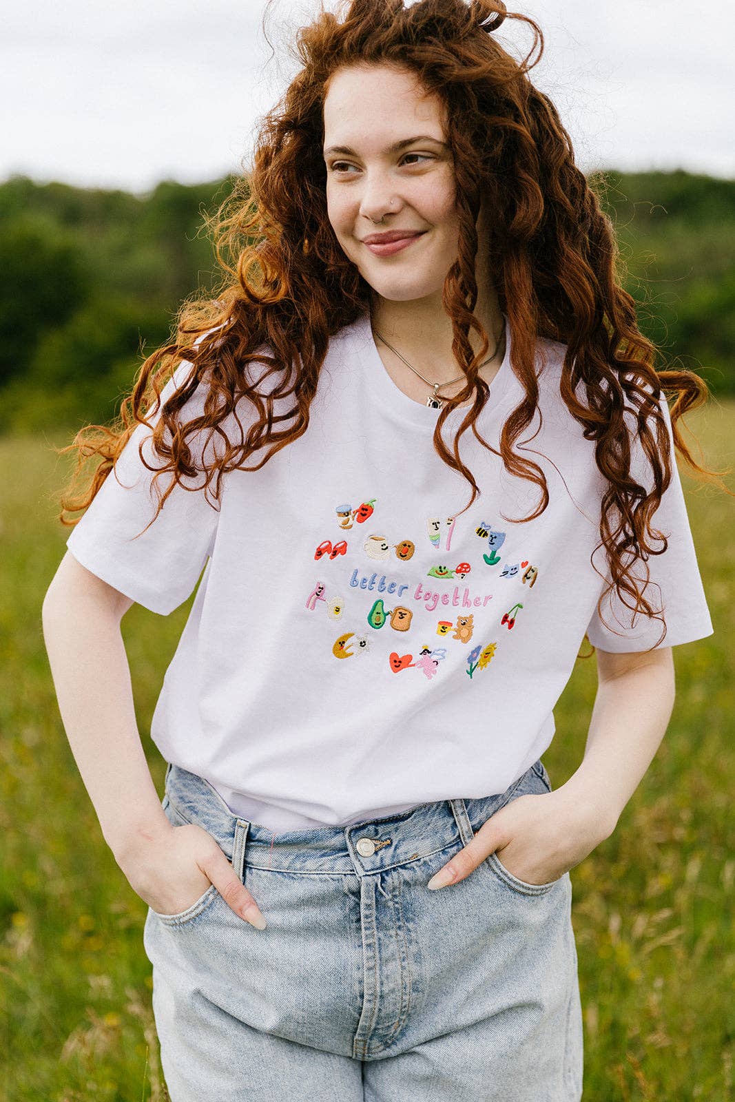 Better Together Embroidered Organic T-Shirt