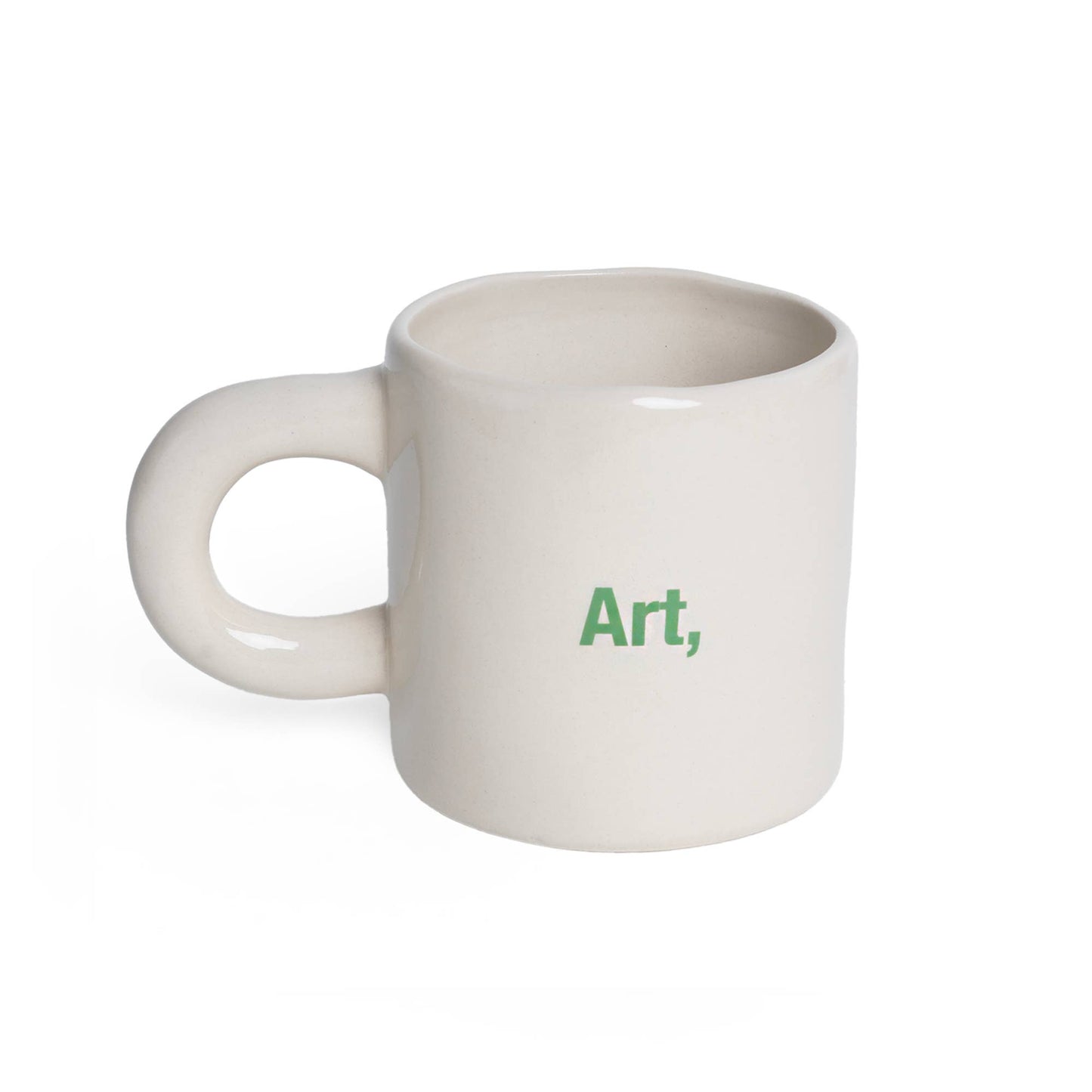 Green Books & Coffee Art Design Mug