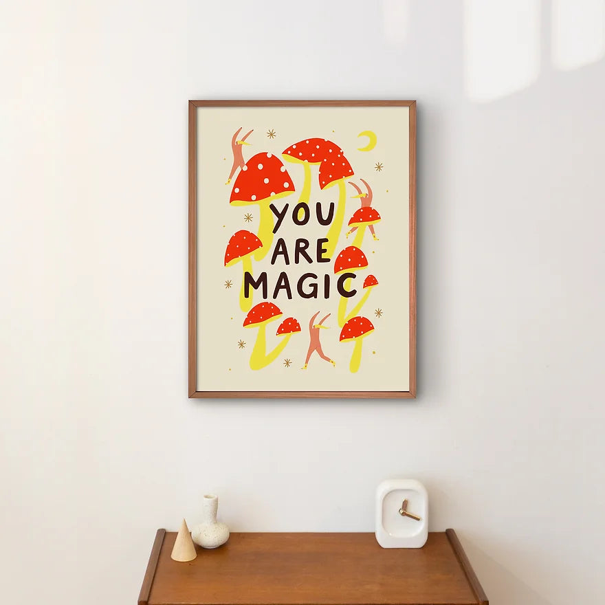 You are Magic Art Print by Little Black Cat