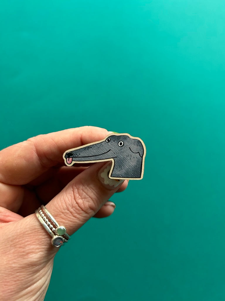 Wooden Dog Pins by Fernandes Makes