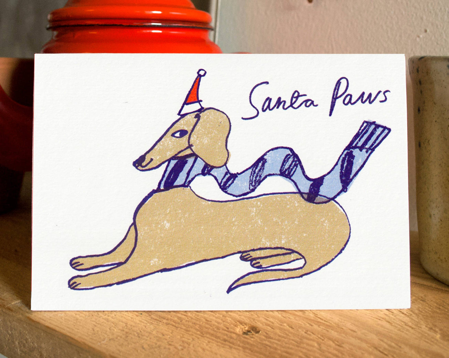 Santa Paws Christmas Card | Dog Card | Winter