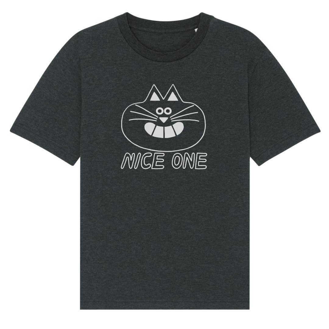 YUK FUN Nice One T-shirt in Dark Grey