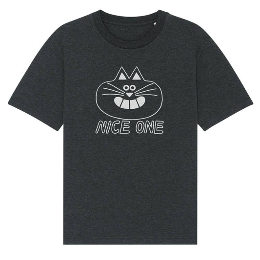 YUK FUN Nice One T-shirt in Dark Grey