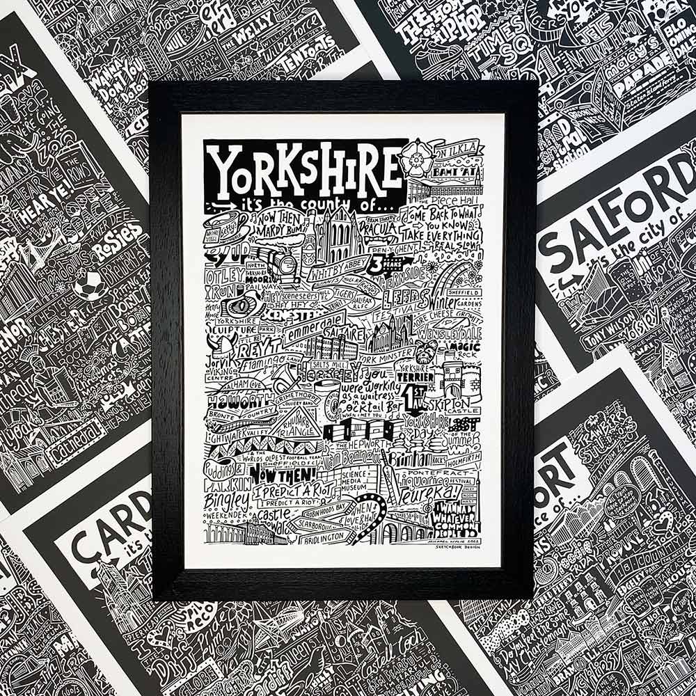 Yorkshire Landmarks It's The Place Of Art Print