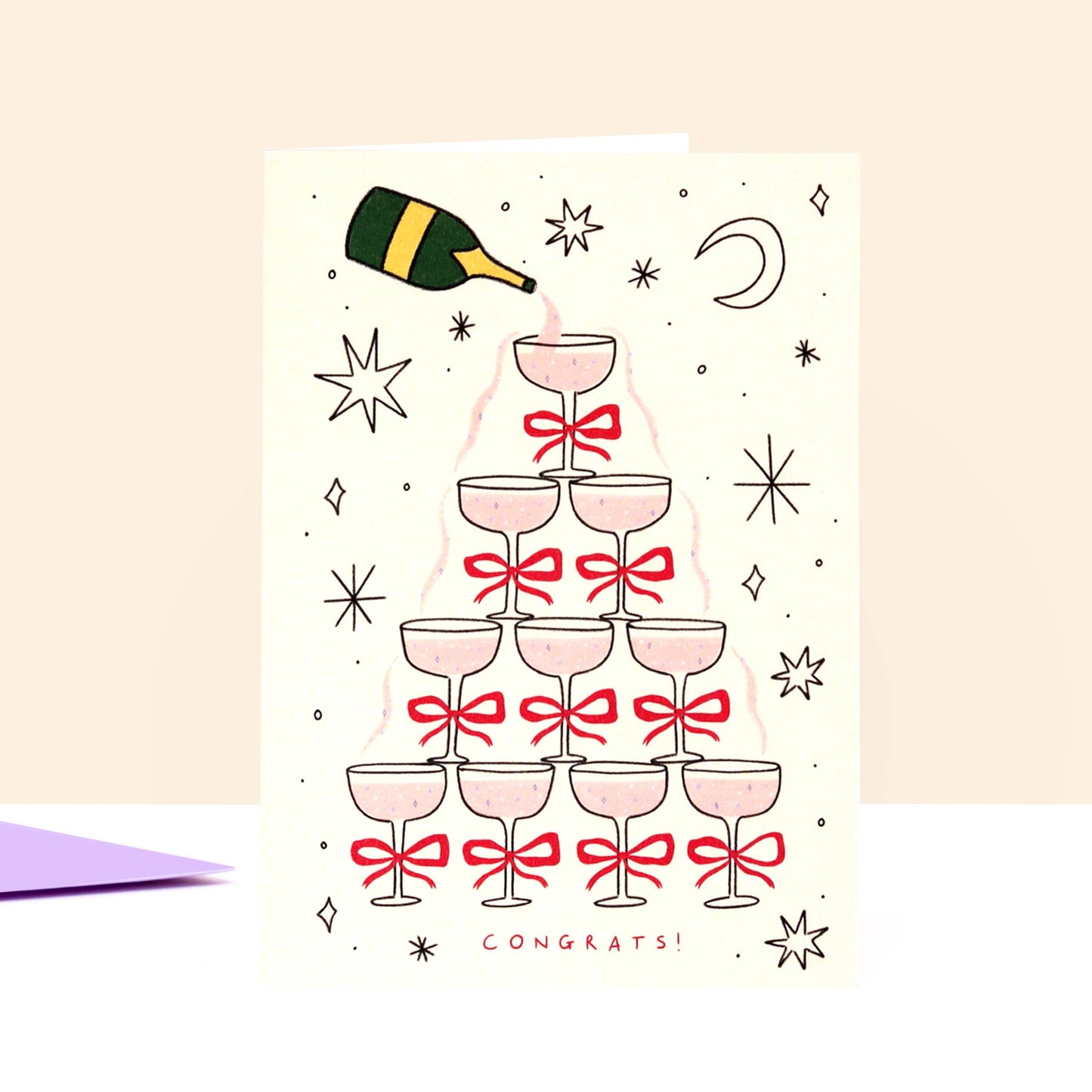 Champagne Congratulations Greeting Card