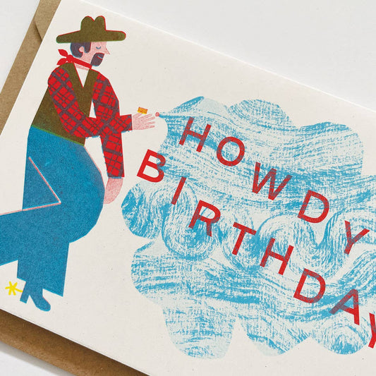 'Howdy Birthday' Greetings Card