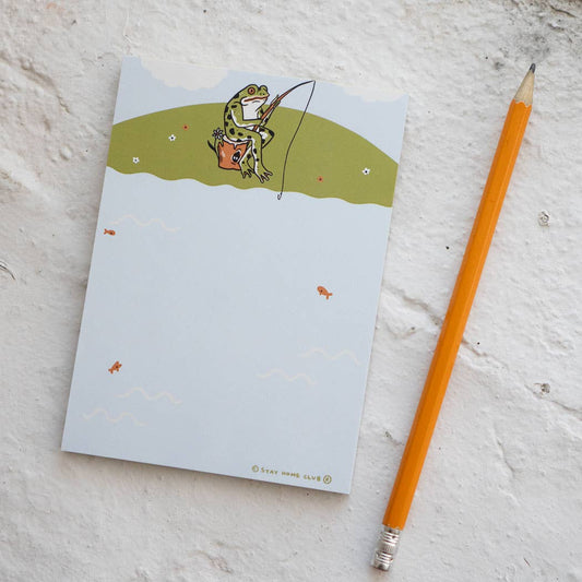 Fishing Frog Notepad